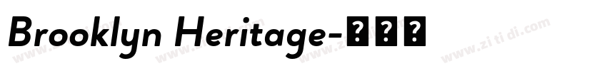 Brooklyn Heritage字体转换